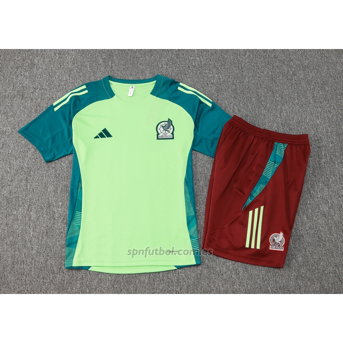 Chandal del Mexico Manga Corta 2024-2025 Verde - Pantalon Corto